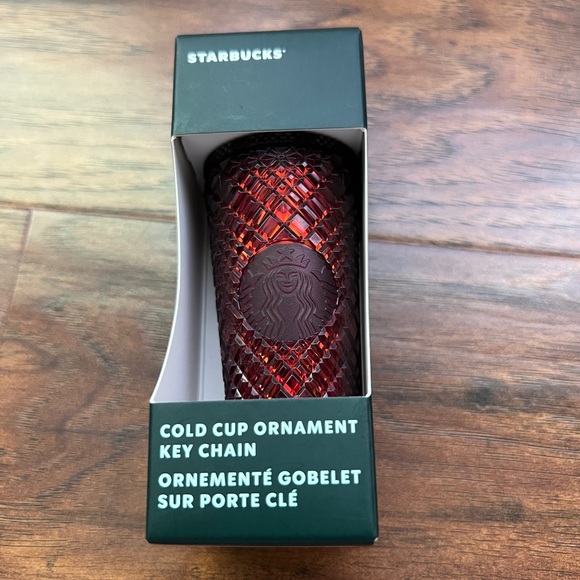 Starbucks red diamond design cold cup ornament keychain - Picture 1 of 1